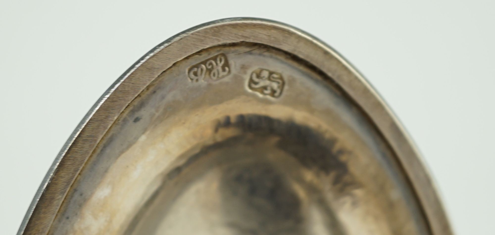 A George III silver oval teapot, by Hester Bateman